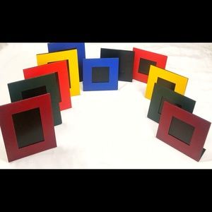 (2) 8 x 6” Metal Magnetic Table Photo Frame bundle